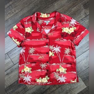 Caribbean Joe Sugar Company Hawaiian Shirt Size L